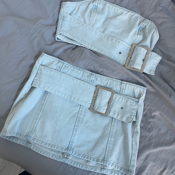 Two piece skirt set denim - Picture 2 of 2